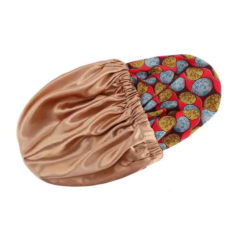 

Fashion Sleep Cap Turban Hat Muslim Headscarf Round Bonnet Beautiful Prints Elastic Nightcap Folding Flower Head Accessories