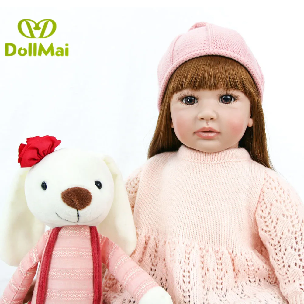 Эксклюзивная Кукла реборн DollMai 60 см силиконовая виниловая Реборн кукла-принцесса