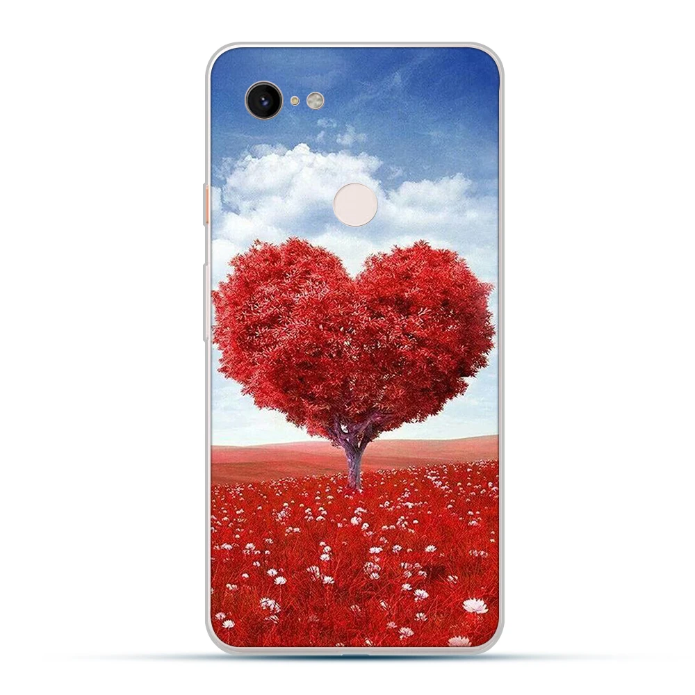 

ciciber Case for Google Pixel 4 3 XL Soft Silicone TPU for Google Pixel 2 3a XL Funda Coque cute Love heart lovers couple Cover