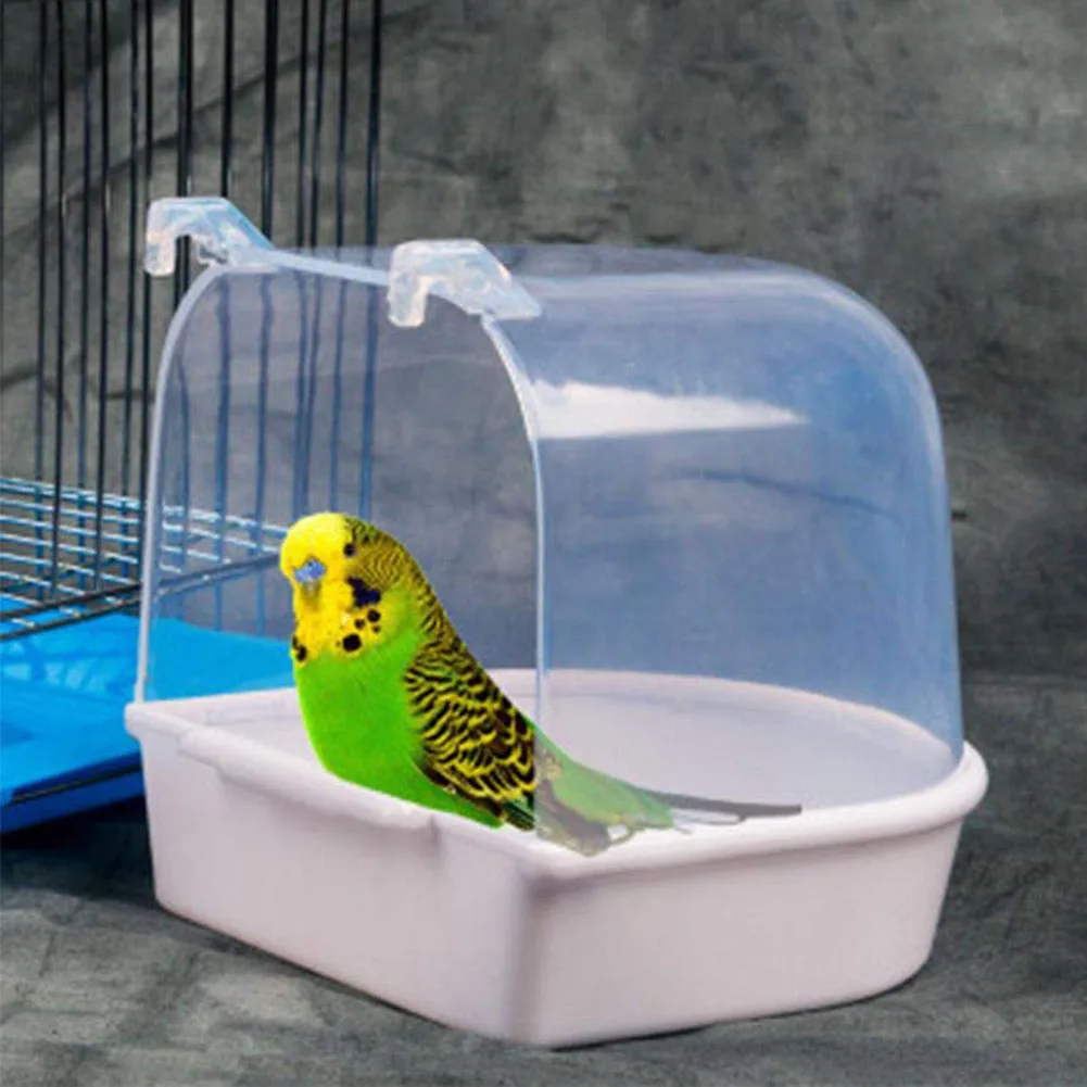 Pet Bird Parrot прозрачная ванна для купания душевая коробка подвесной декор