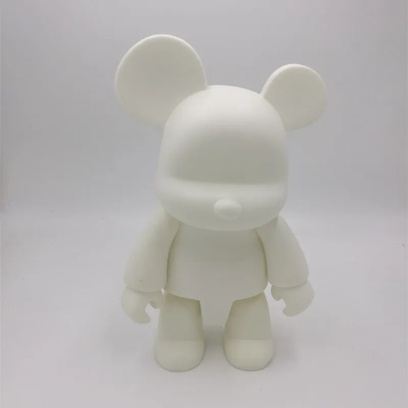 1 шт. экшн фигурка Qee Bear Q2 POPOBE/MOMO самодельная раскраска белый цвет с