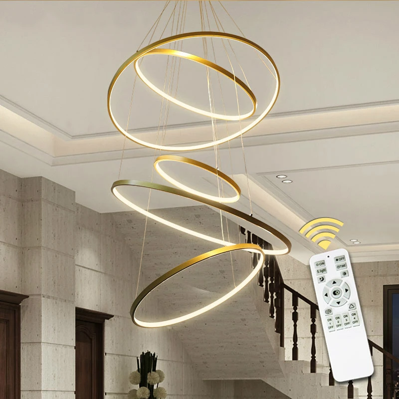 Современные светодиодные кольца для люстры круглые потолочные гостиной