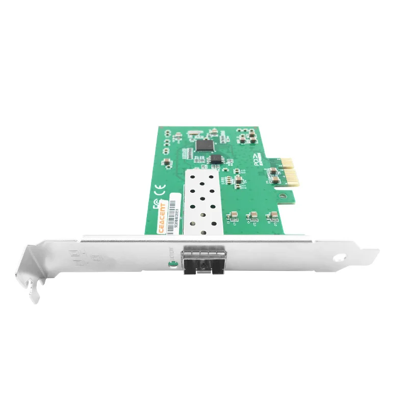 Ceacent AN8210-F1 with intel I210 Chip 10/100/1000M SFP Single Port PCIe2.0 X1 Network Adatper | Компьютеры и офис
