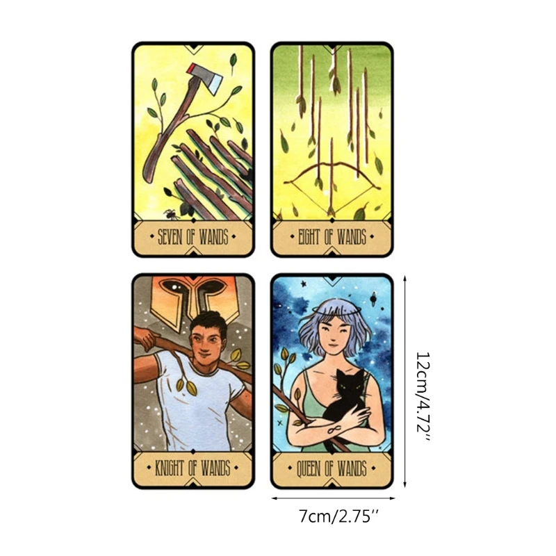 

The Sasuraibito Tarot 78 Cards Deck and Guidebook Gilt Edge Card Board Game Card 27RD