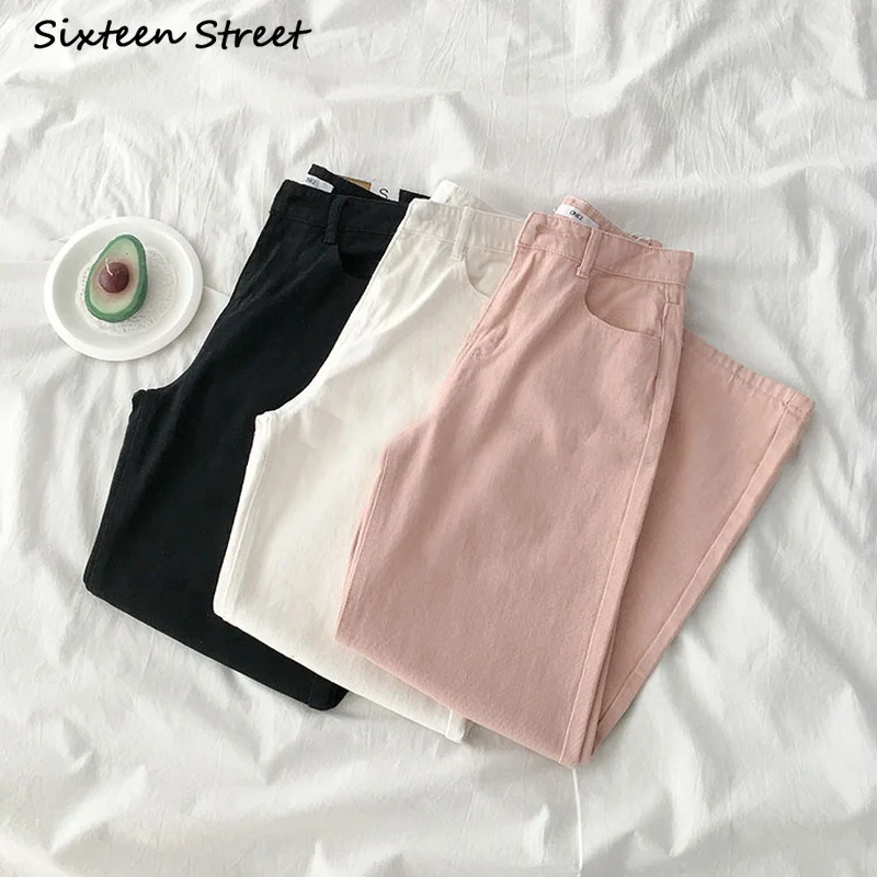 

Джинсы-бойфренды Y2k женские, ковбойские брюки с широкими штанинами в Корейском стиле, мешковатые джинсы МОМ с завышенной талией, 2021