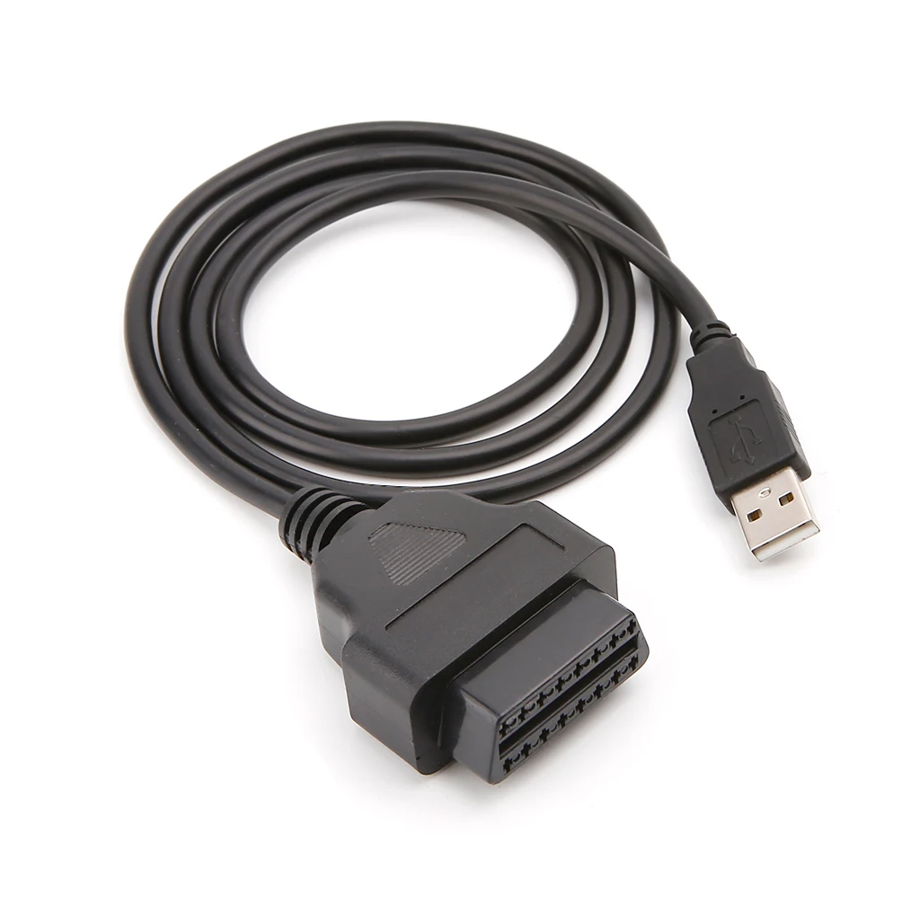 16Pin OBD2 к USB порту зарядное устройство кабель-переходник диагностический