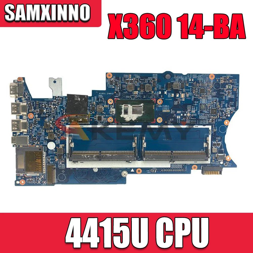 

Материнская плата для ноутбука HP X360 14-BA 15-br с процессором SR348 4415U 16903-1 448.0C208.0011