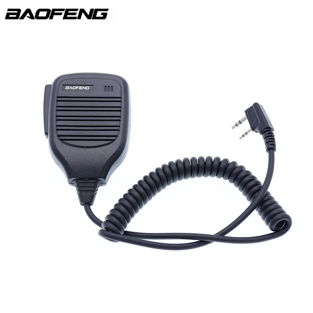 baofeng speaker 2 pin bf s112 3 5mm to 2 5mm handheld two way walkie talkie radio speaker mic uv 5r 888s free global shipping