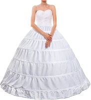 womens petticoat underskirt 6 hoop skirt floor length crinoline petticoat for ball gown wedding dress quinceanera