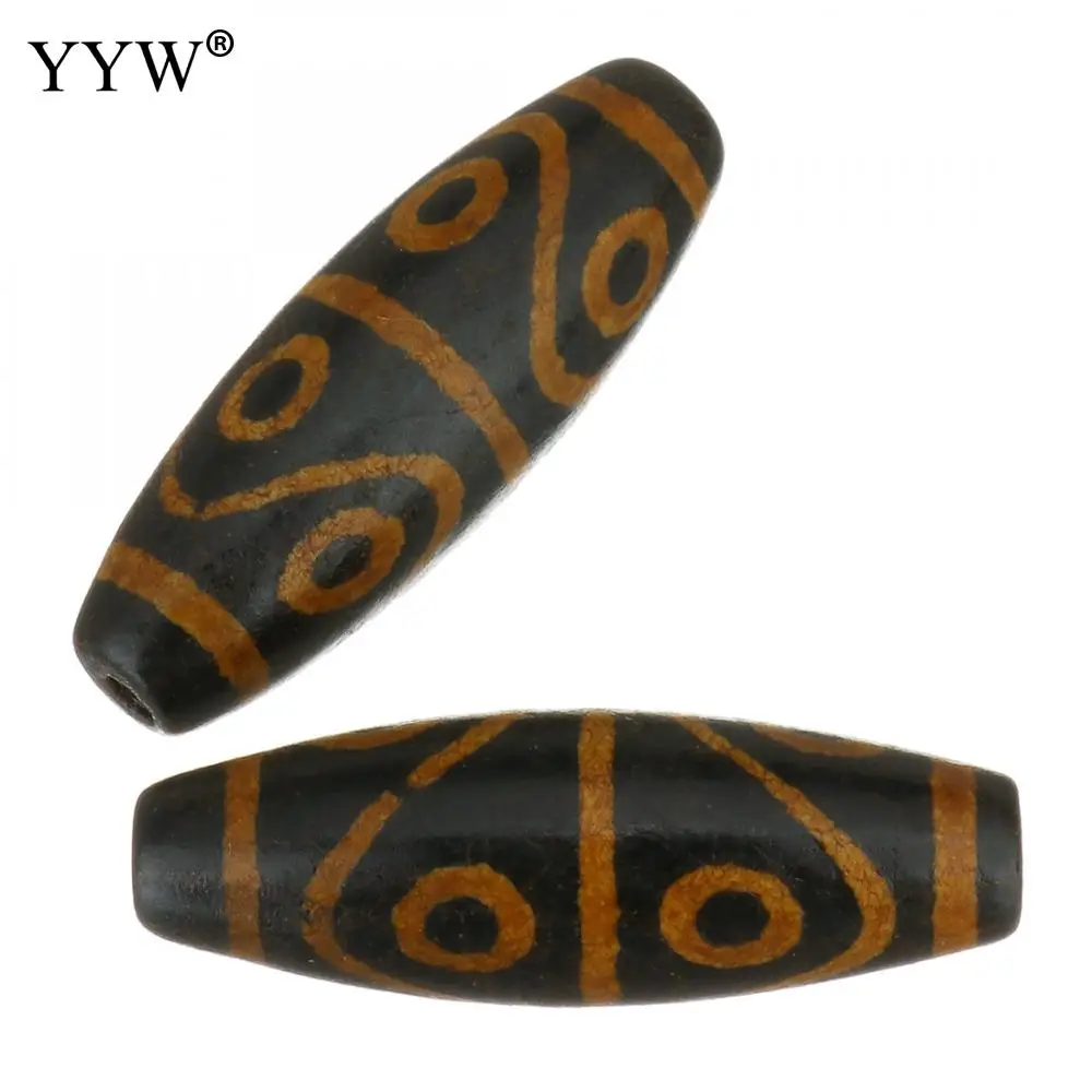 YYW 5pcs/Lot Vintage Natural Tibetan Dzi Beads Black And Brown Eyed Antique Agates For Women Male | Украшения и аксессуары