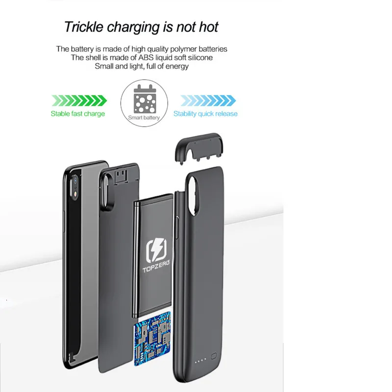 Аккумулятор 5000 мАч чехол для iPhone 8 Plus 7 6s зарядное устройство чехол для телефона для iPhone 6 6s 7 8 Plus поддержка прослушивания музыки Внешний Аккумулятор Чехол