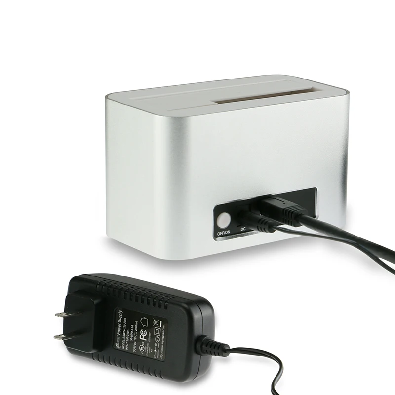 USB3.1 Type C HDD Docking Station Alluminum Body External Type C Port Max 10Gbps Fit 2.5'' 3.5'' SATA Hard Disk Type C Speed