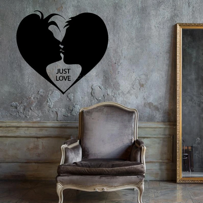 Виниловая наклейка Любовь Пара Сердце Семья Спальня Бестселлер уникальный