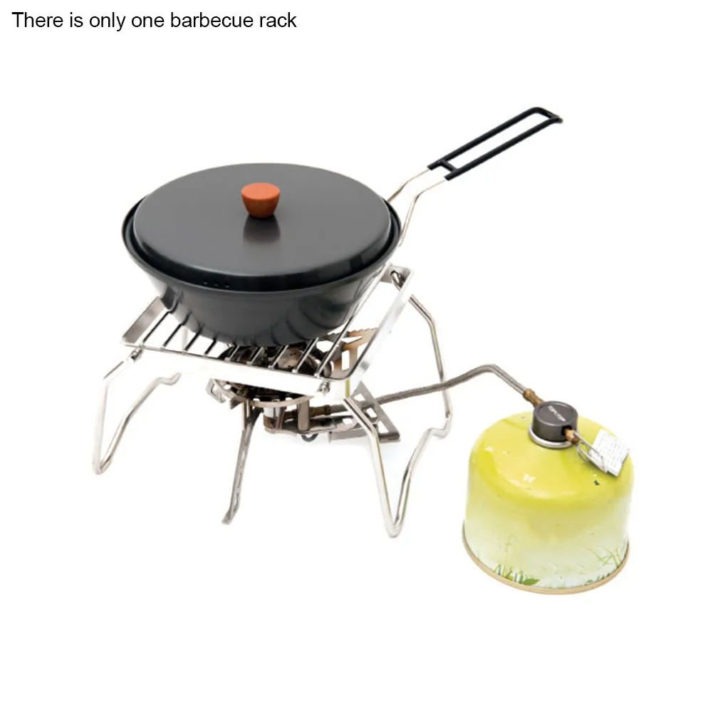 

Easy Clean Heavy Duty Stainless Steel Durable Camping Grill Hiking Foldable Portable Tourist Equipment Kitchen Campfire Grill