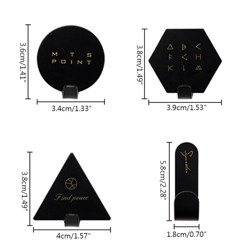 Креативный крепкий клей кованый железный маленький крючок для пальто настенный