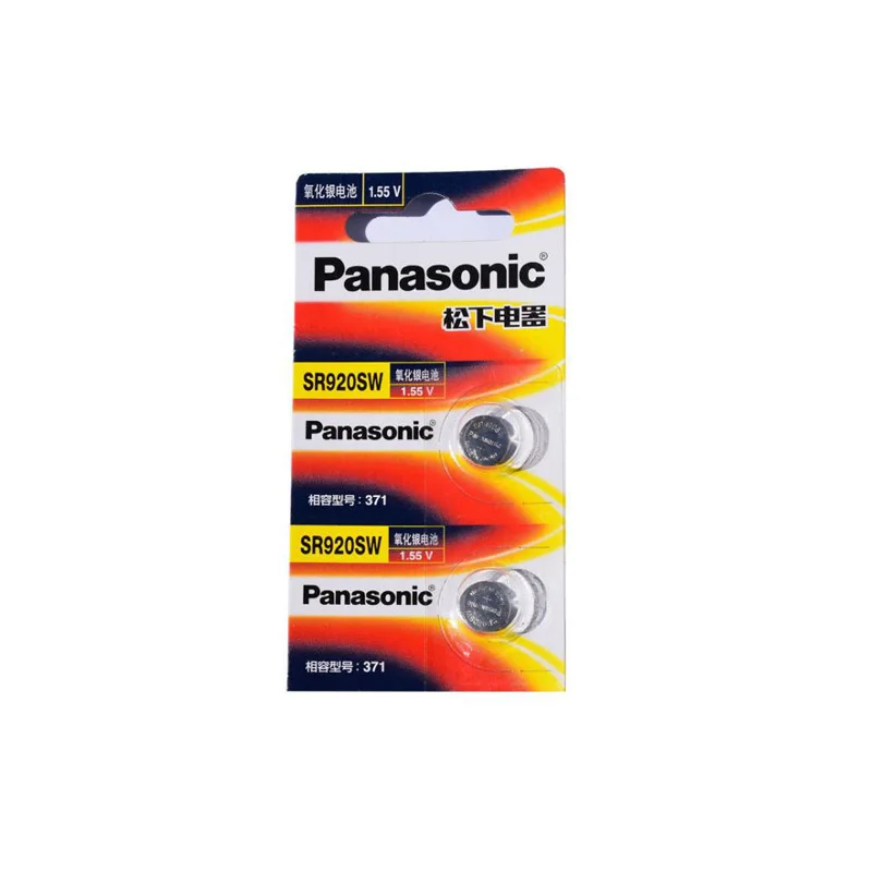 1х Panasonic 1,55 в SR920SW 371 AG6 Кнопка часы на батарейках батарея для часы-игрушка Автомобильный ключ калькулятор Серебряная оксидная батарея