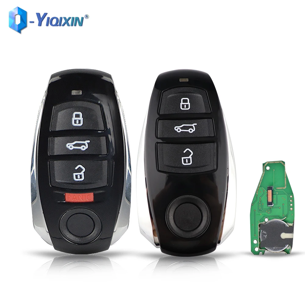 

YIQIXIN FSK Smart Car Key 3/4 Buttons For VW Volkswagen Touareg 2010-2014 Hitag VGA PCF7945/7945A Chip 315/433Mhz HU66 Blade Fob