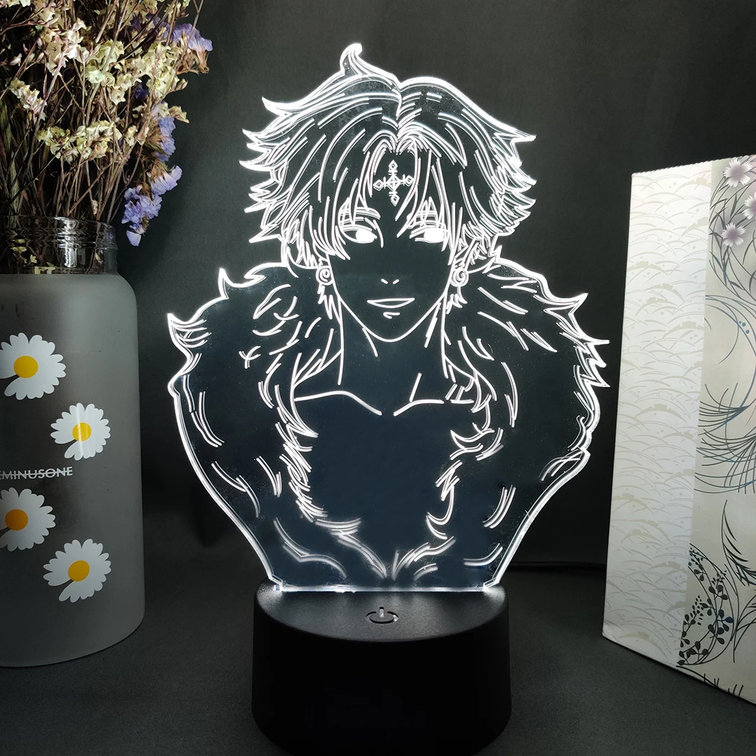 Светильник CHROLLO LUCILFER силуэт лазерная гравировка 3D иллюзия аниме HxH персонаж Otaku