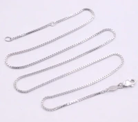 new pure platinum 950 necklace 1mm box link chain necklace 16 92l pt950