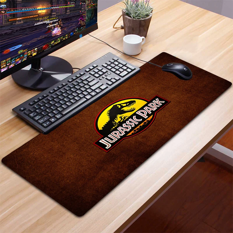 

Jurassic Park Mouse Pad Mat Computer Mousepad 90x40cm Natural Rubber XXL Mouse pad gamer desk mat Computer Gamer keyboard Mouse