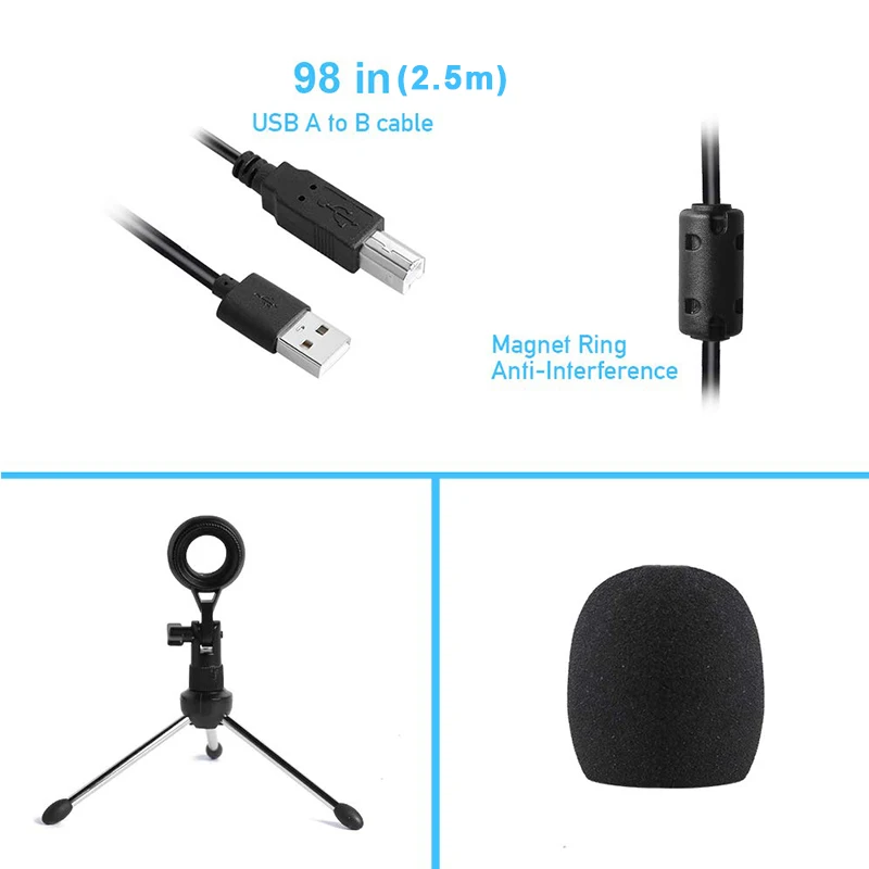 MAONO A04TR USB микрофон комплект 192 кГц/24 бит компьютерный кардиоидный микрофон Подкаст конденсаторный микрофон для ПК караоке YouTube игровой