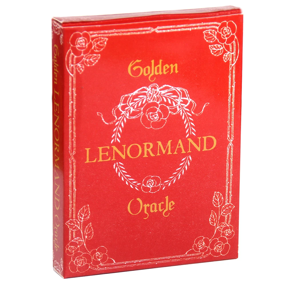 

Golden Lenormand Oracle Decks Divination Cards Game for Family Party Game