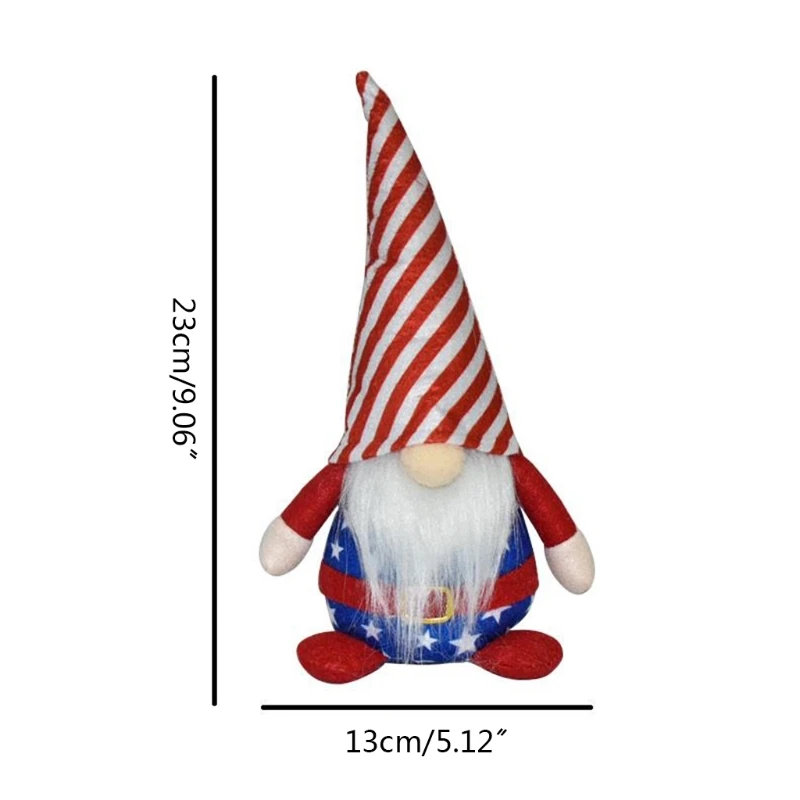 

Patriotic Gnome American President Election Decoration Stars Stripes Tomte Veterans Day Figurine 4th of July Gift