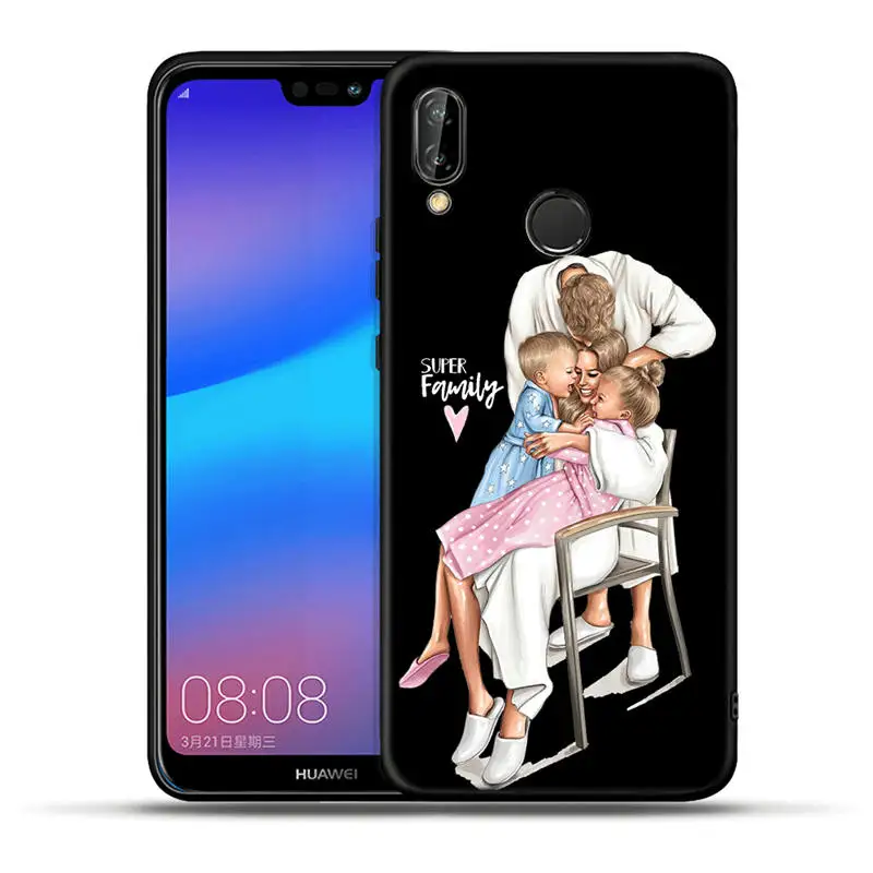 H1505 Для huawei Mate10 20 Lite Pro P9 P10 P20 P8 Lite P20 P30 Pro P Smart модный семейный супер мама и папа мальчик девочка чехол для телефона - Цвет: H1505