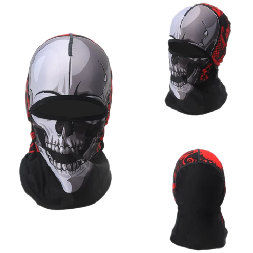 2021 крутой защитный чехол для лица с черепом на верхней части спортивный шарф
