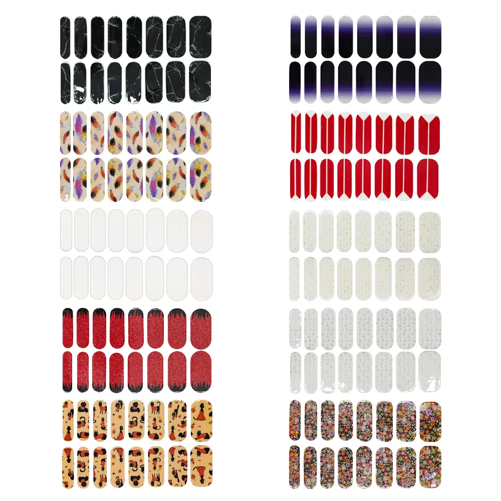 

10 листов обертки крышка Блестящий ногтей Стикеры самоклеющиеся наклейки Творческий лак дизайнерское украшение