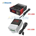 Цифровой регулятор температуры, Терморегулятор с нагревателем, кулер для инкубатора, 110 В, 220 В, 12 В, 24 В