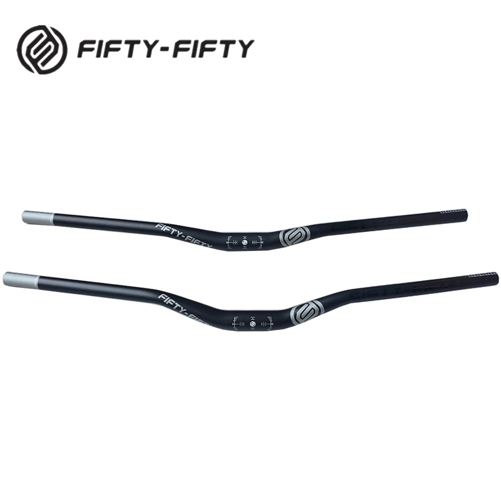 

FIFTY-FIFTY Mountain Bike Handlebar MTB Bicycle Ultra Long Bar Aluminum Alloy Riser Handlebars Bike Parts 31.8*780mm