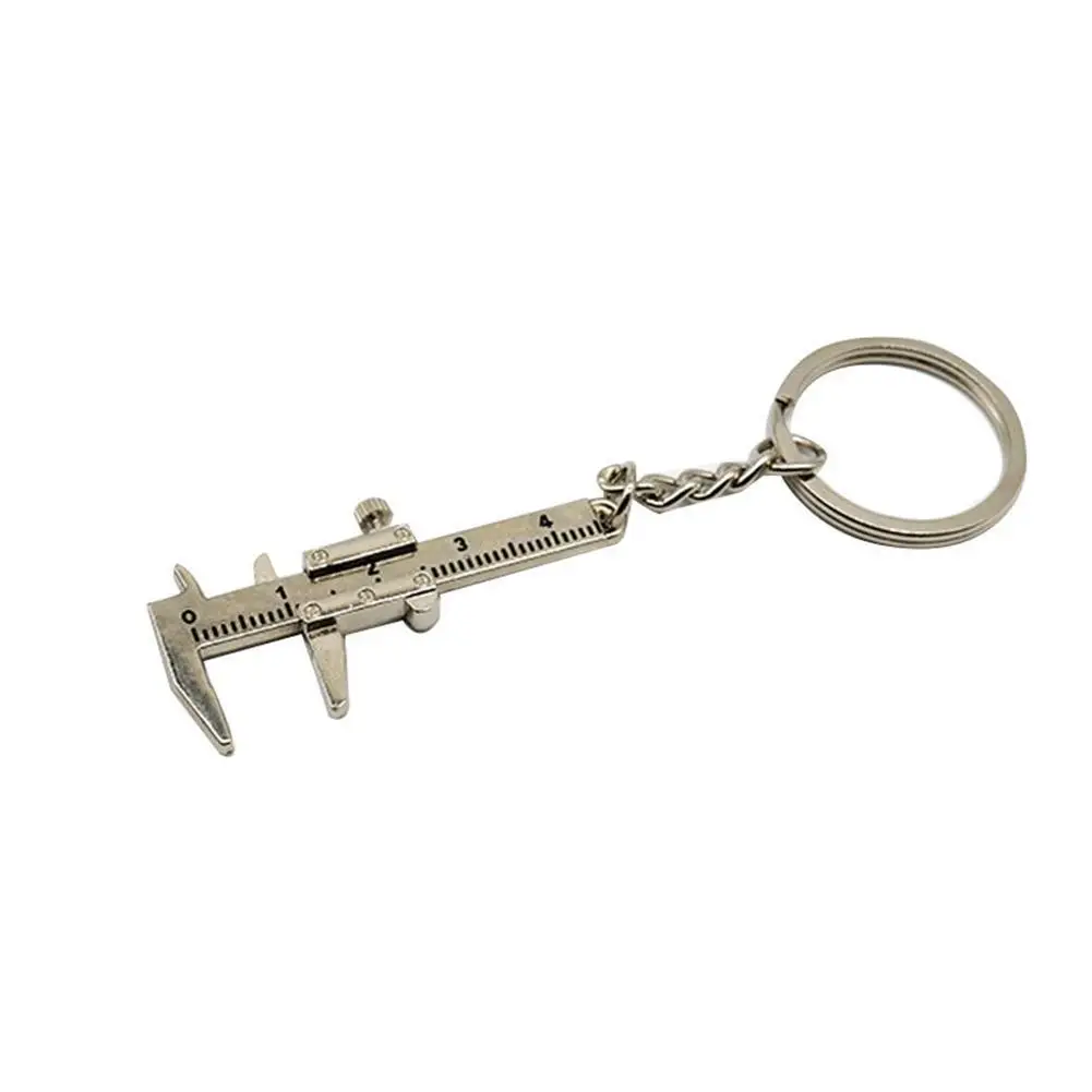 

Key chain Pendant Special Simulation Mini Vernier Caliper Key Zinc Ring Ring Pendant Chain Portable Tool Key Alloy Tool C3B1