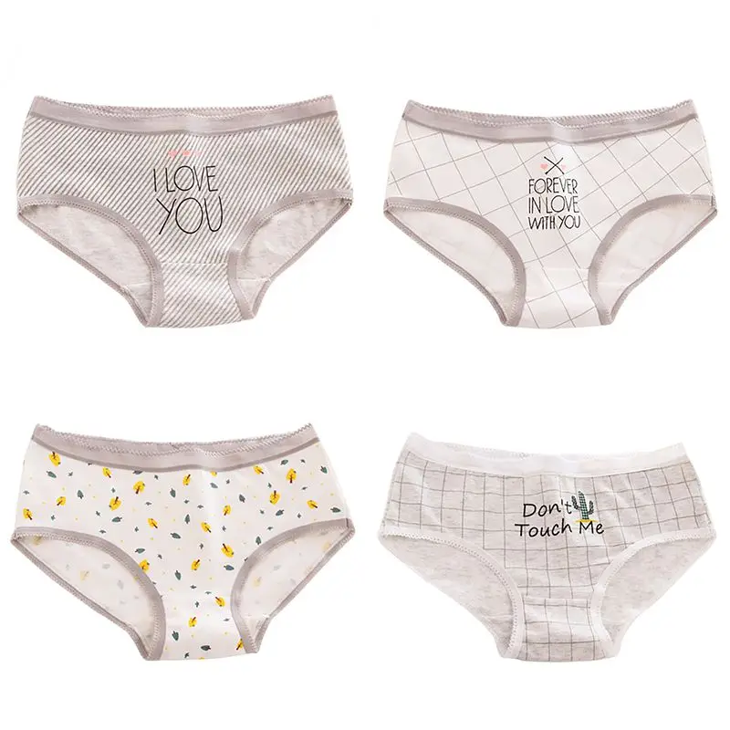 X милое нижнее белье с кошками в Вертикальную Полоску женские хлопковые штаны