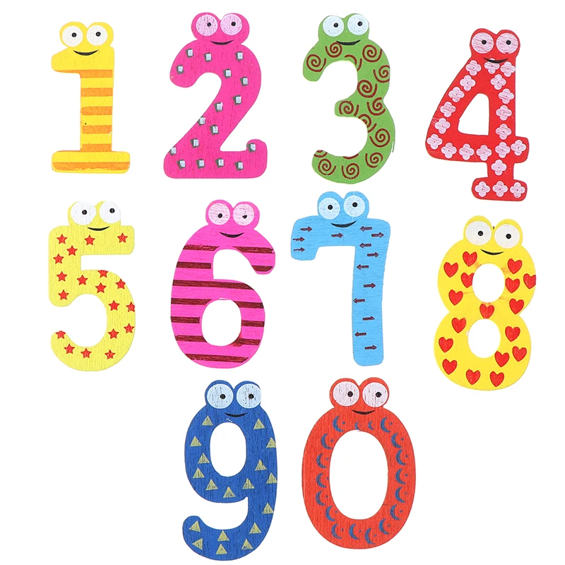 10 шт. детские деревянные цифры магниты на холодильник|Магниты холодильник| |