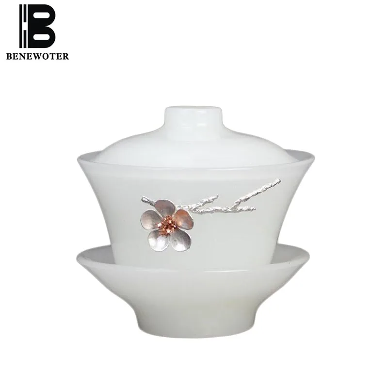 Креативная Оловянная трусы для девочек с рисунком сливового цветка белого