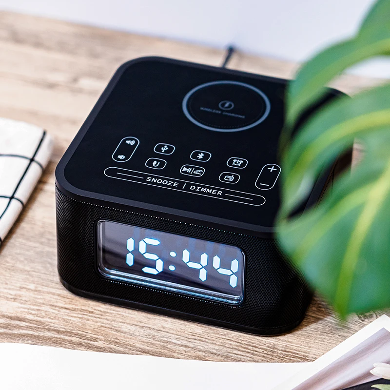 Колонки Homtime FM-радио портативная Bluetooth-колонка с USB Беспроводная зарядка