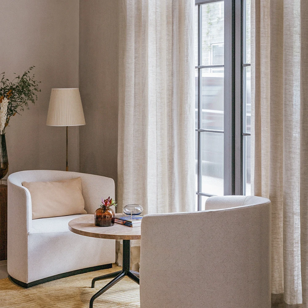 Льняная занавеска MRTREES в японском и корейском стиле для гостиной спальни