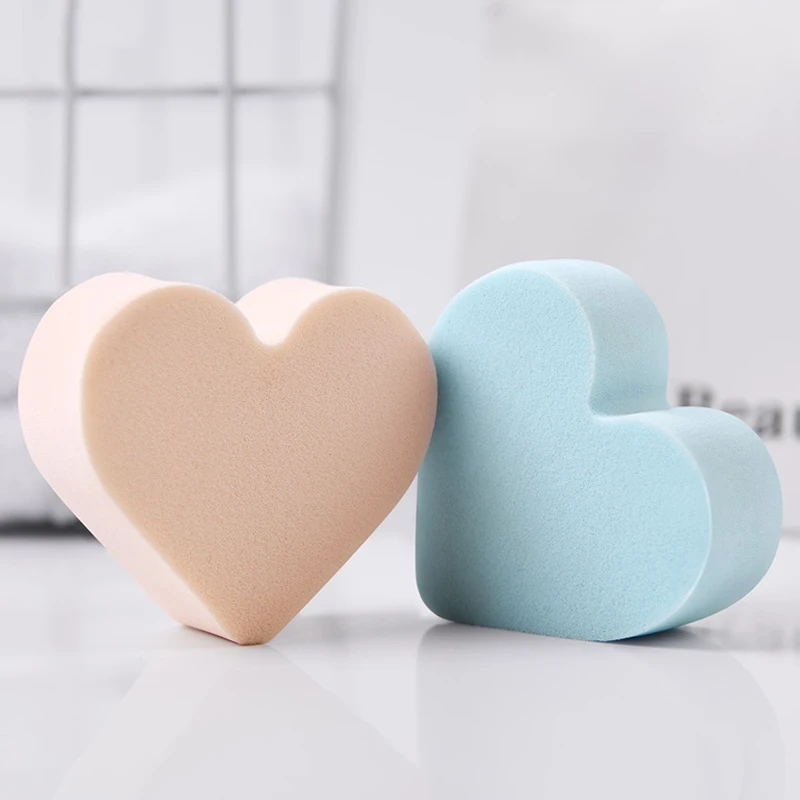 4 шт./компл. макияж губка сердце Форма безлатексный Материал косметический слойка