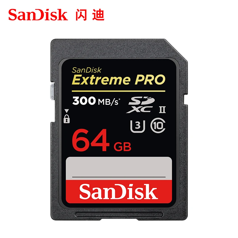 100% оригинальная SD Карта SanDisk Extreme Pro 32 ГБ SDHC класс 10 максимальная скорость чтения 300