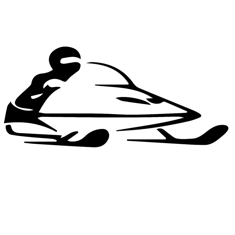

Fashionable and Interesting Snowmobile Sled Car Sticker Pvc Funny Creative Window Auto Body Waterproof Sunscreen Decal Decorate