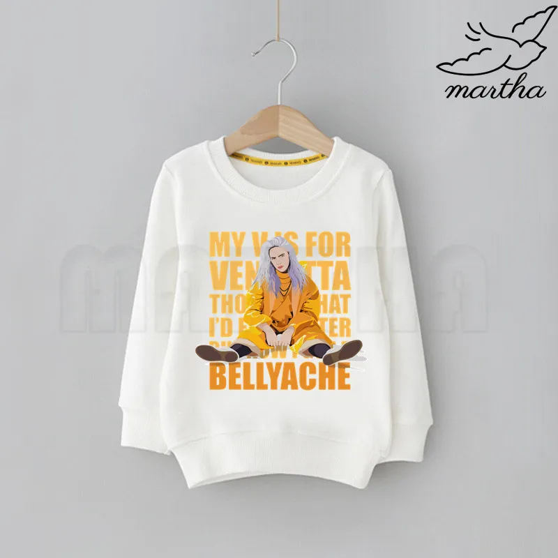 Детские толстовки с героями мультфильмов Billie Eilish детские капюшоном модные милым