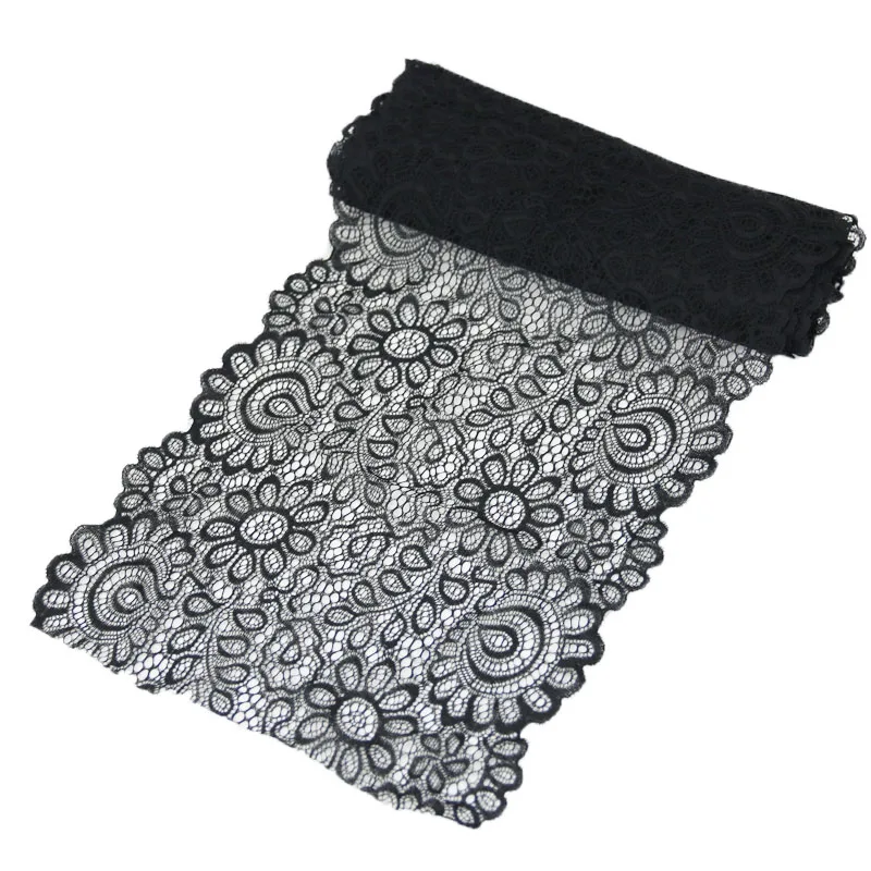 (3 метра/рулон) 22 см белая эластичная кружевная ткань французское ажурное нижнее
