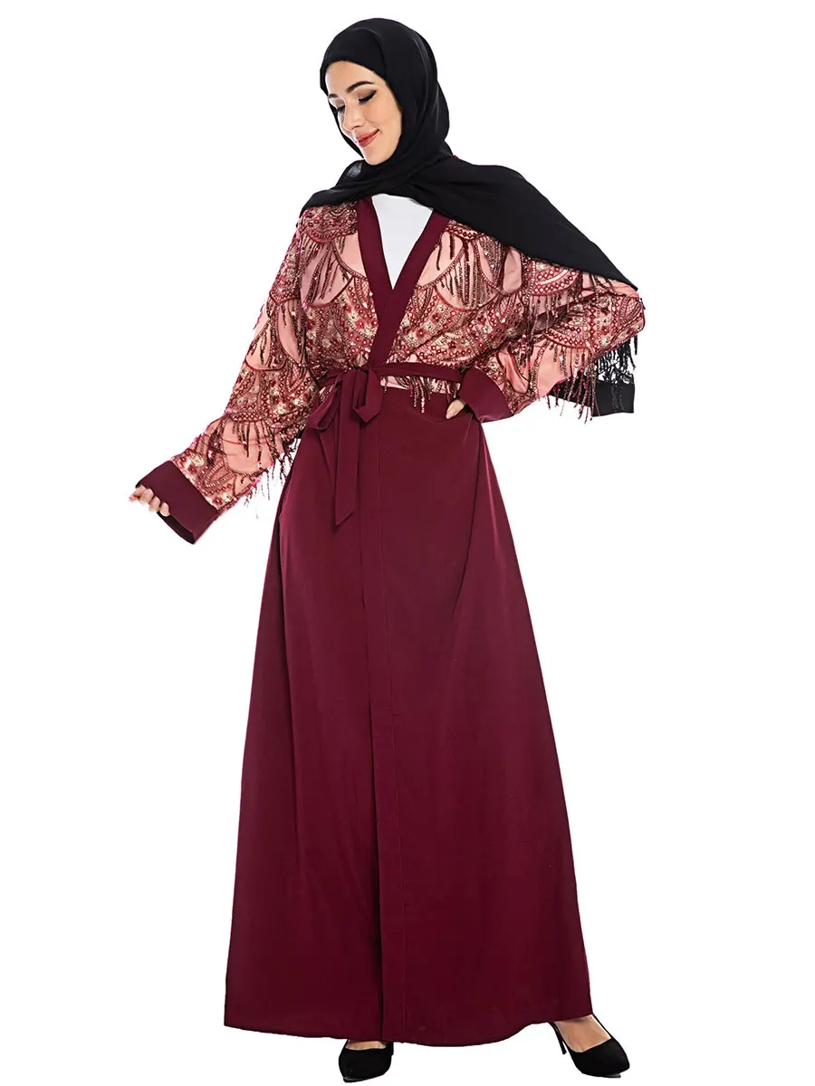 Женский турецкий кафтан Abaya 2019 марокканский Простой Модный женский халат с