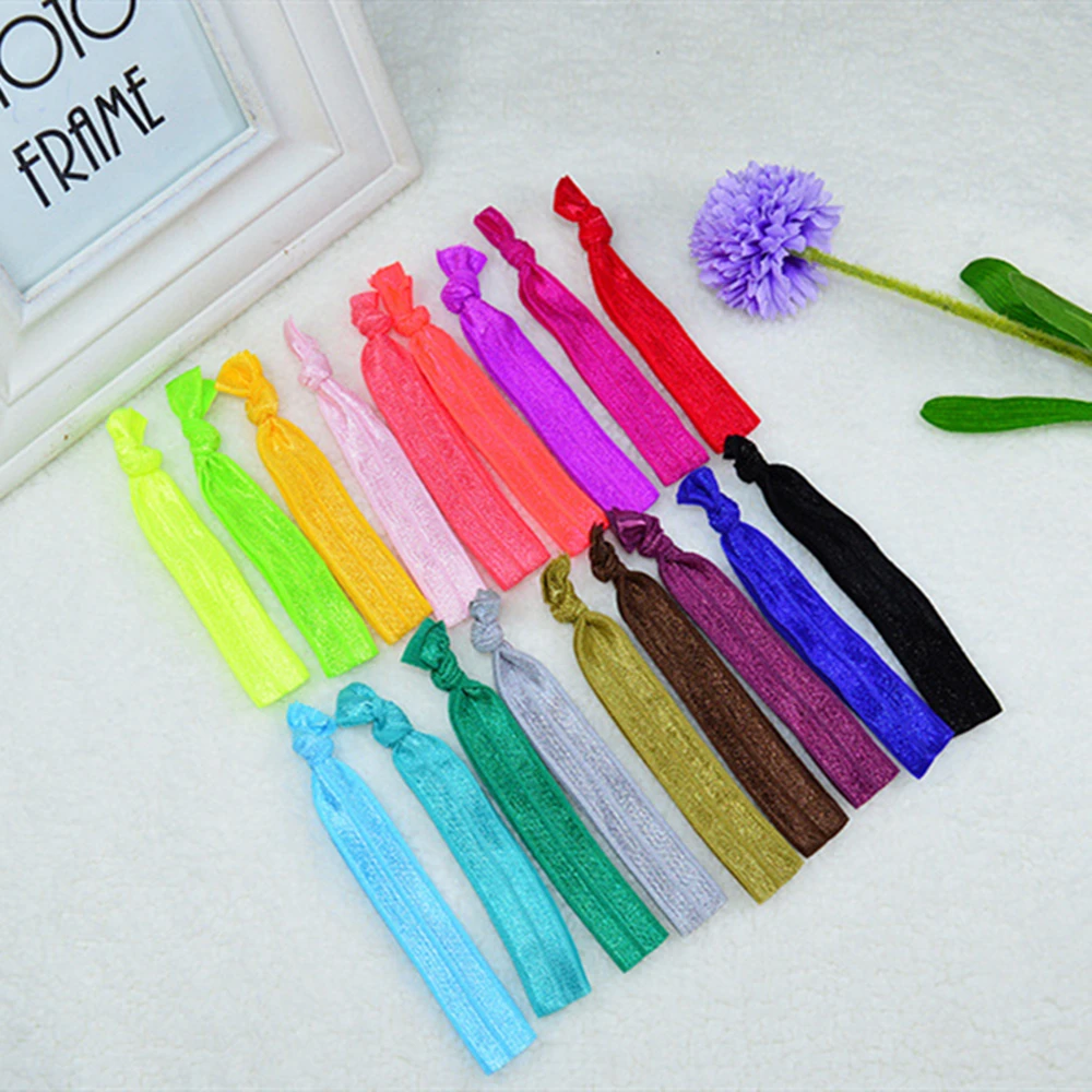 10 шт./компл. эластичная повязка для волос с симпатичным узлом лента держатель