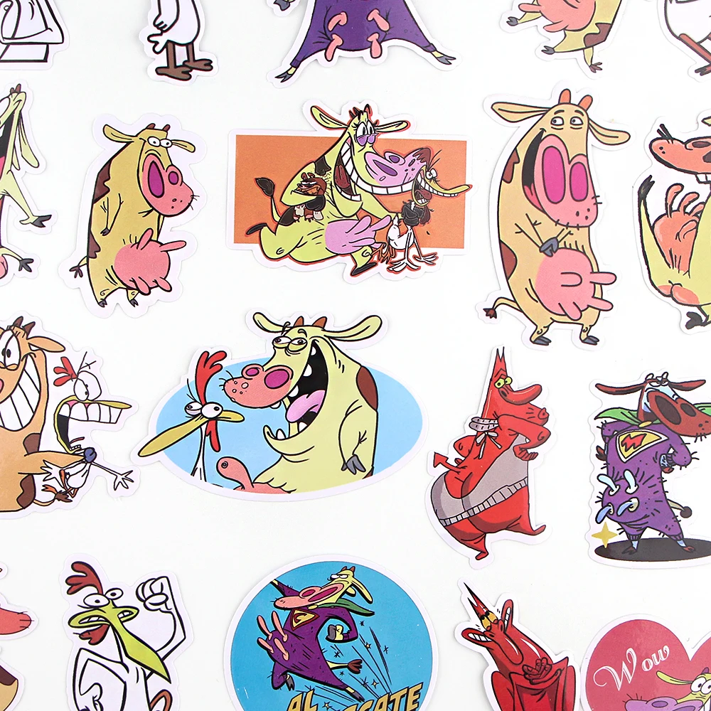 R868 Ransitute 20 шт./компл. креативные значки наклейки для курицы коровы декоративные