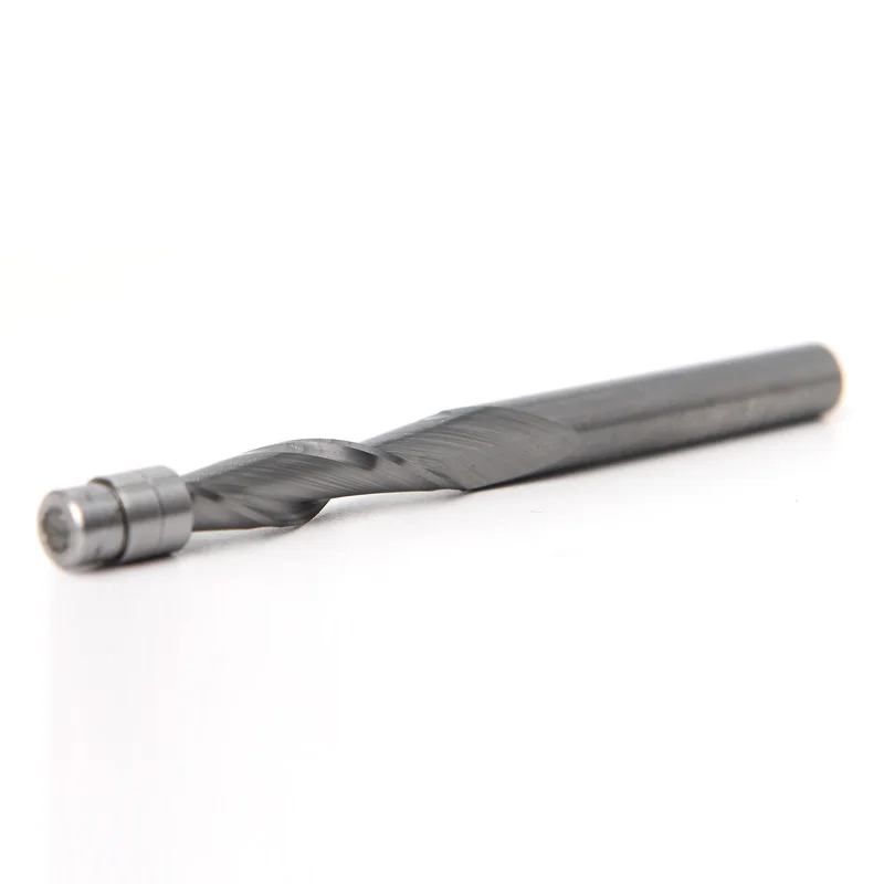 

Solid Carbide Bearing Guided Two Flute Flush Trim Router Bits Wood milling cutters end mill 6mm Shank