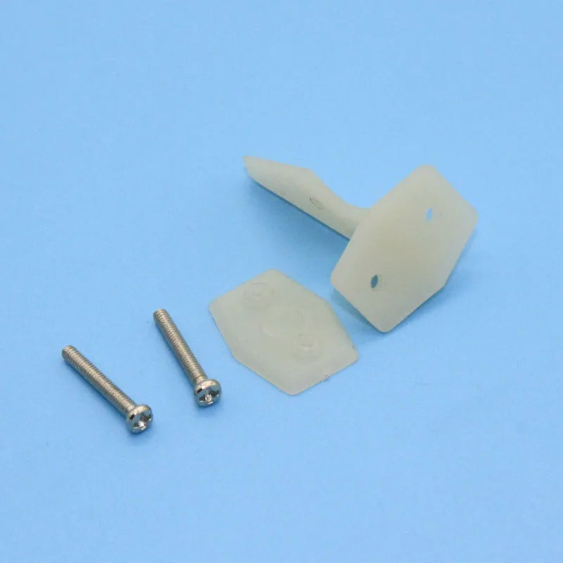 

40PCs Four-hole Nylon Rudder Angle with Screws Steering Rod Fixed-wing Aircraft Rudder SurfaceFixed Tie Rod