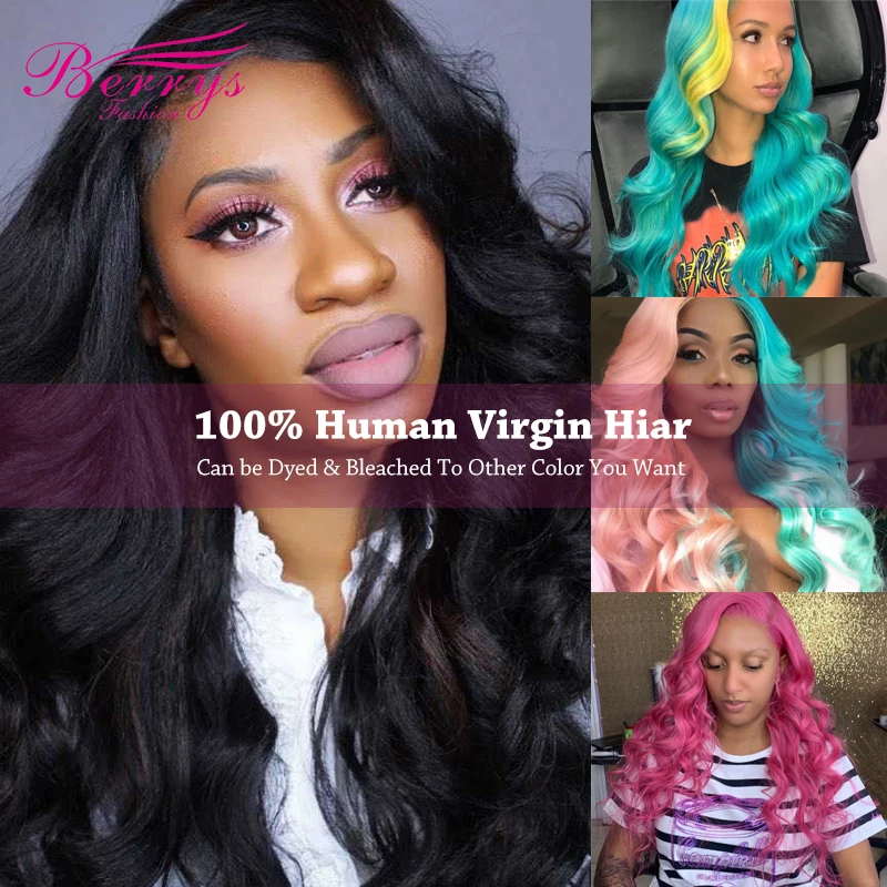 Berrys модные волнистые длинные волосы Пряди 10 32 дюйма бразильские девственные 3
