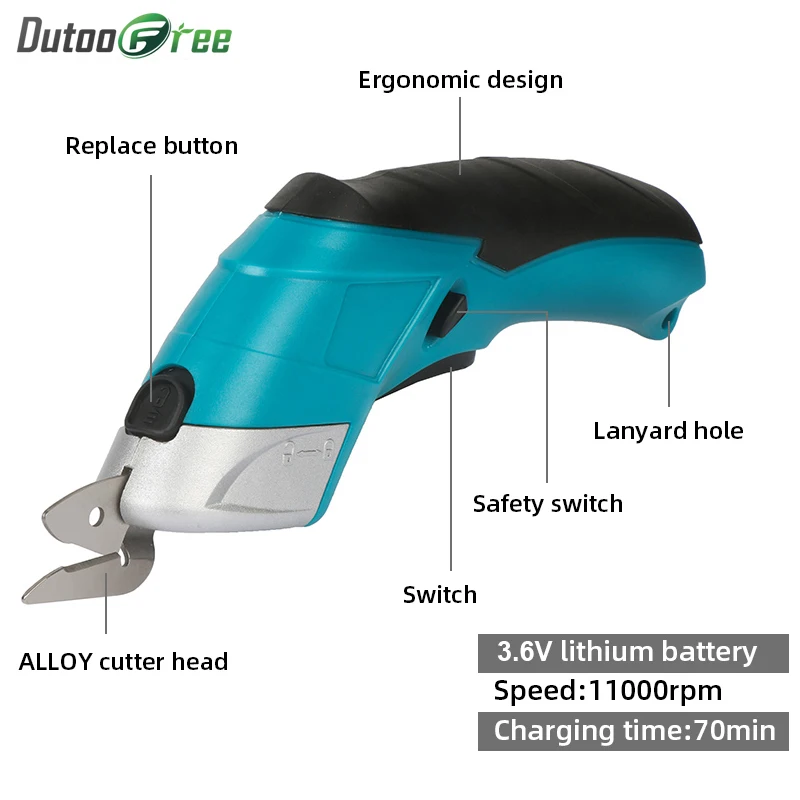 110 V-220 V Электрические Аккумуляторные ножницы, многофункциональные ручные ножницы для резки ткани, кожаные ножницы для резки одежды, электрические ножницы